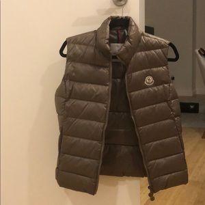 Moncler tan vest